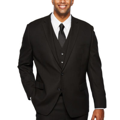 Shaquille O\u2019Neal XLG Black Stretch Suit Jacket , Big and Tall